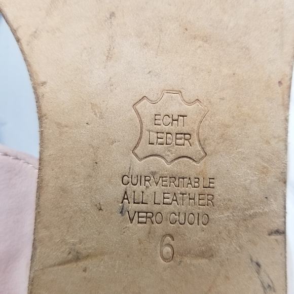 Kennel & Schmenger blush pink silver beaded open toe thong flats - Picture 4 of 14